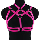 Rebel Rave Rivet Crop Harness Top
